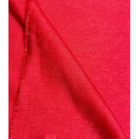 Stylowy  miękki szal z wełny merino czerwony do osłonięcia ramion 70x200