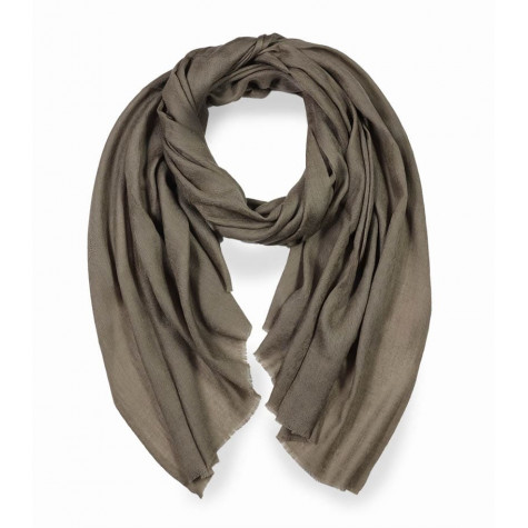 Elegancki szal z wełny naturalnej merino beżowy 70x200