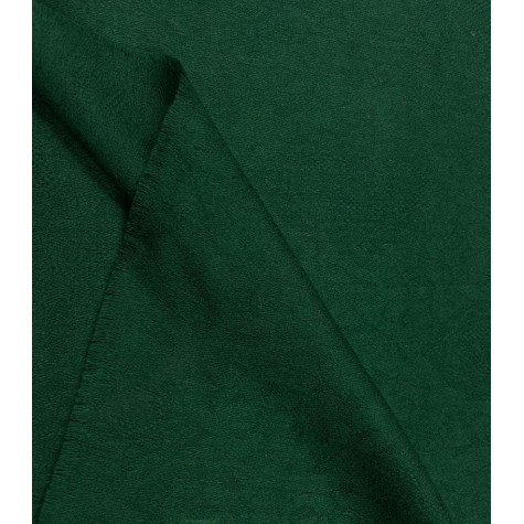 Elegancki szal z wełny naturalnej merino zielony zakardowy  70x200