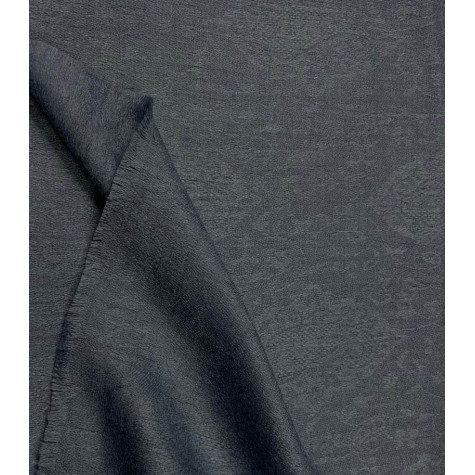 Elegancki szal z wełny naturalnej merino grafitowy zakardowy  70x200