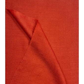 Stylowy szal wieczorowy wełniany z merynosa do osłoniecia ramion miedziany 70x200