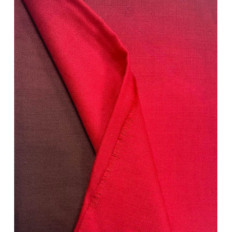 Szal z wełny damski merino czerwony brązowy cieniowany niegryzący 70x200
